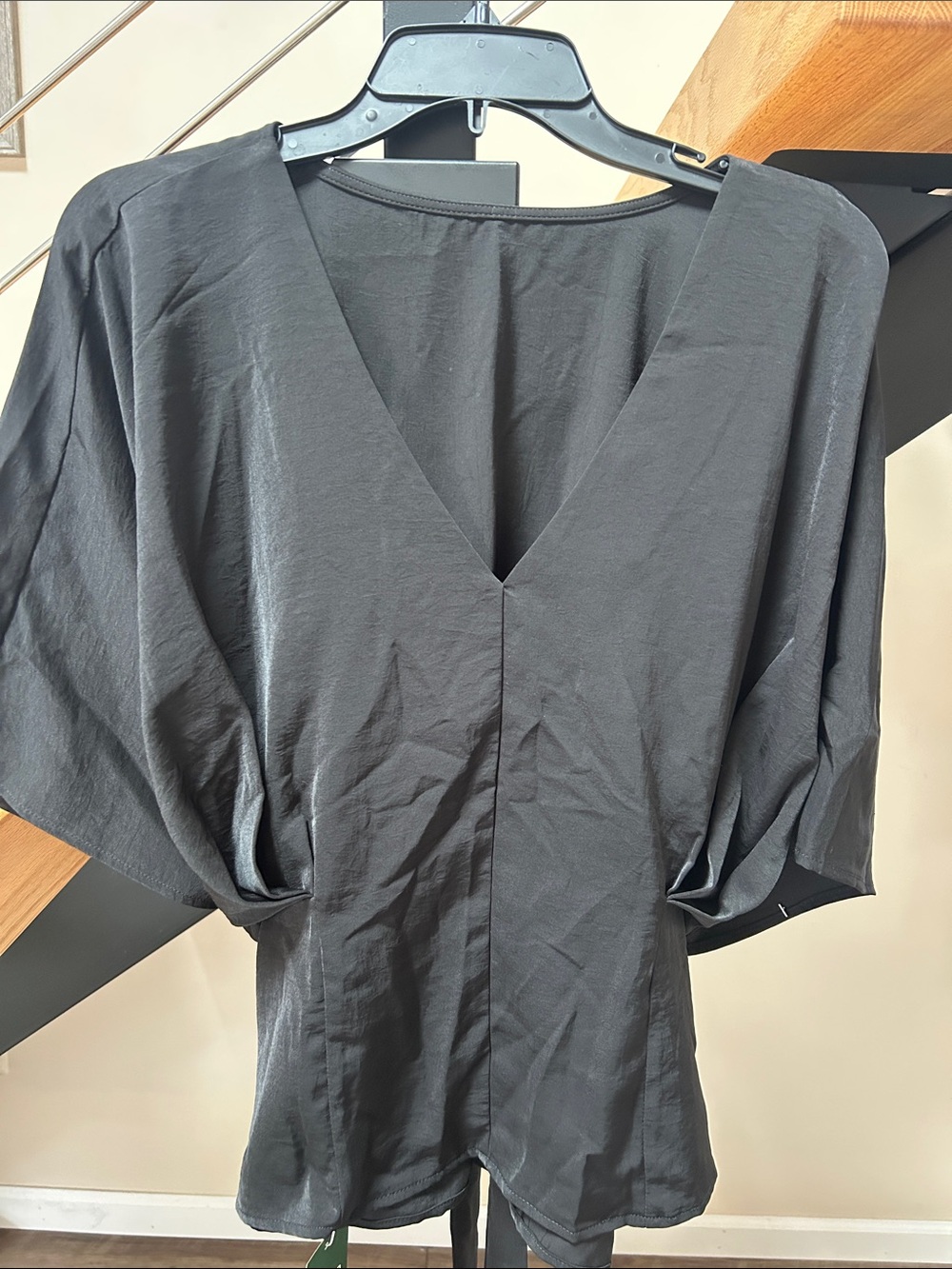 HALARA Black V-Neck Relaxed Sleep Top